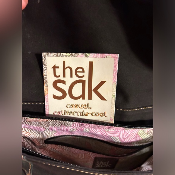 The Sak Boho Convertible Back Pack Crossbody Leather Embroidered Bag - Picture 6 of 6